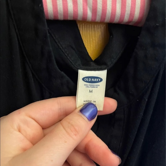 Black Old Navy Button Down‎ Dress - Picture 2 of 3